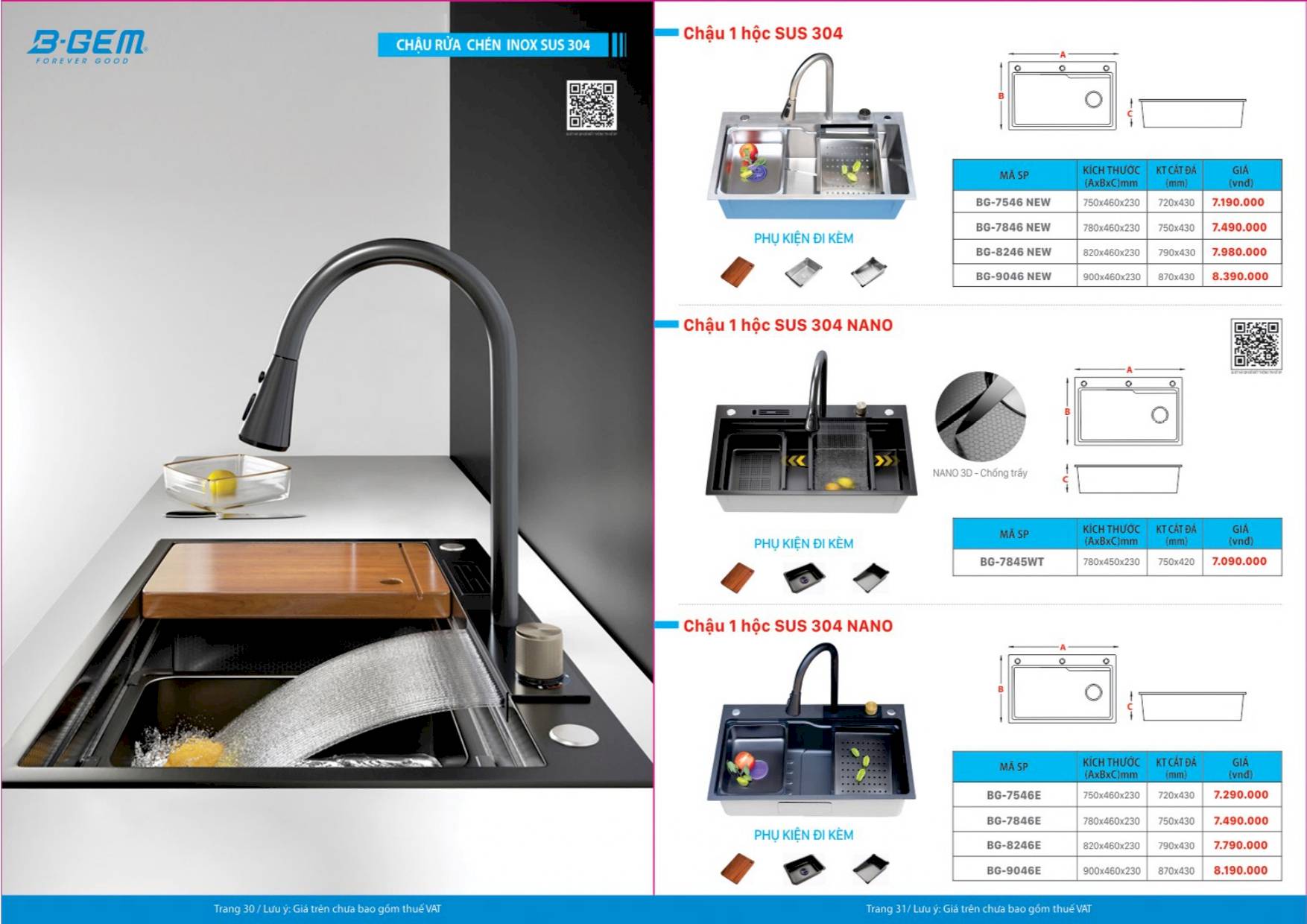 Thiết bị vệ sinh BGEM Catalogue và Bảng giá mới nhất  2024 /Page 16
